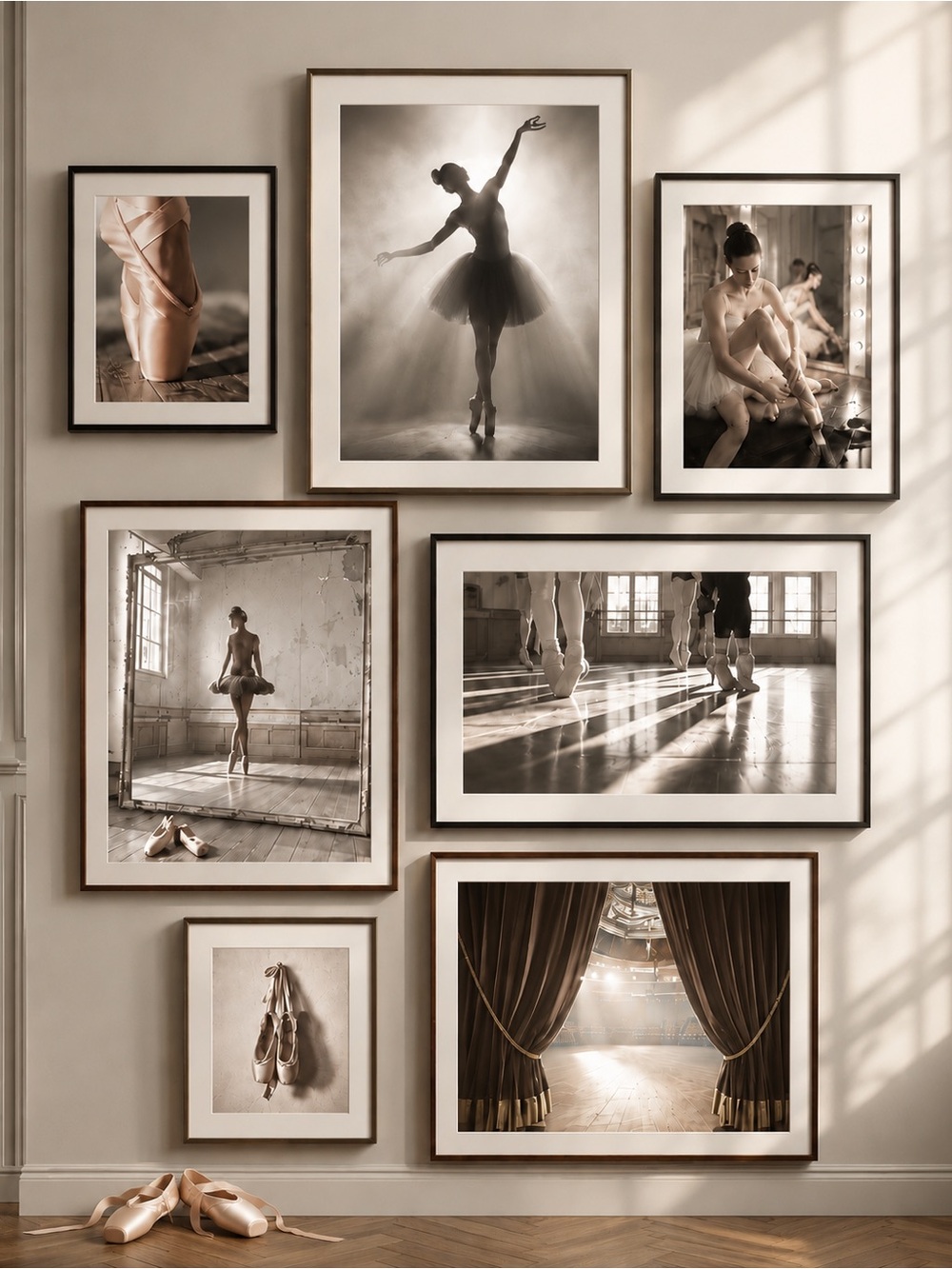 🏆 Pick 8 | Black Swan™ Ballet Gallery Wall Art Collection | Fine Art Print Set